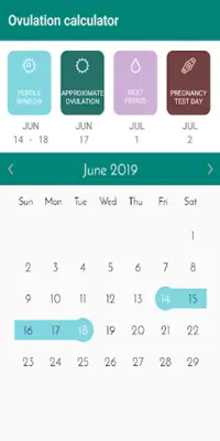 Pregnancy and Ovulation Calculator android App screenshot 1